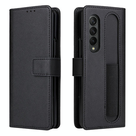 For Samsung Galaxy Z Fold4 5G Leather Flip Case With Pen Slot - Royal Blue