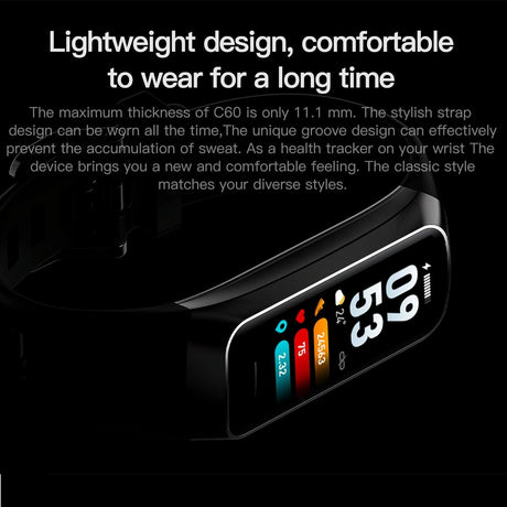 Ip67 Waterproof Smart Fitness Band - Compact And Durable - Purple