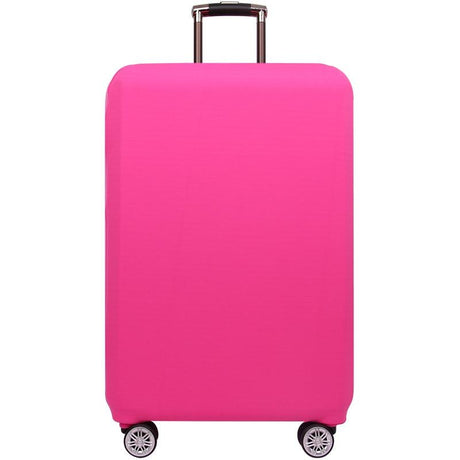 Stretch Luggage Protective Cover - Durable & Dust-Proof - Size M - Rose Red