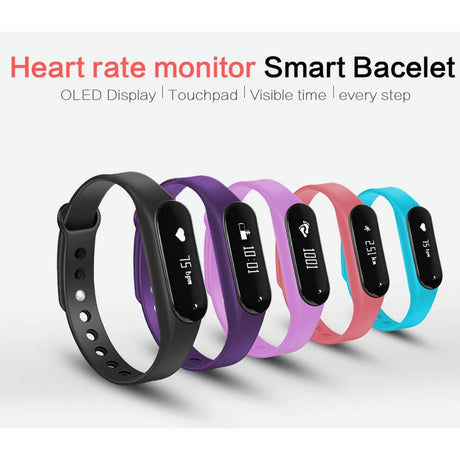 Bluetooth Smart Bracelet With Heart Rate Monitor And Sleep Tracker - Orange