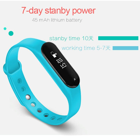 Bluetooth Smart Bracelet With Heart Rate Monitor And Sleep Tracker - Orange