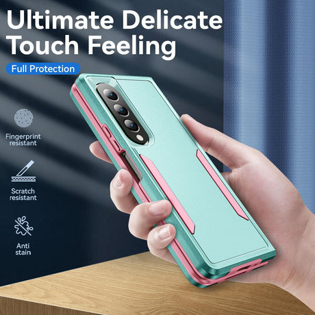For Samsung Galaxy Z Fold4 5G Shockproof Pc Tpu Case - Green
