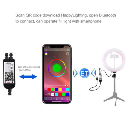 7.9 Dual Colour Led Ring Light With Usb Dimmable For Vlogging And Photography