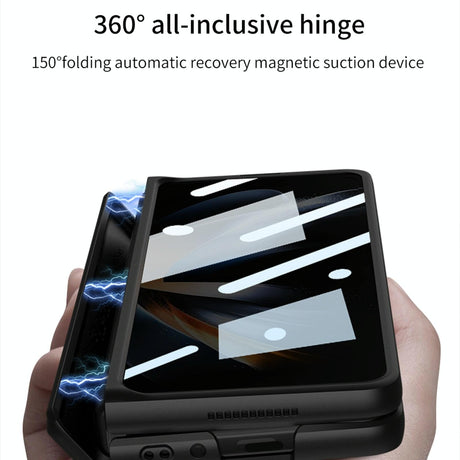 For Samsung Galaxy Z Fold4 5G Magnetic Fold Case - Full Coverage - Gray