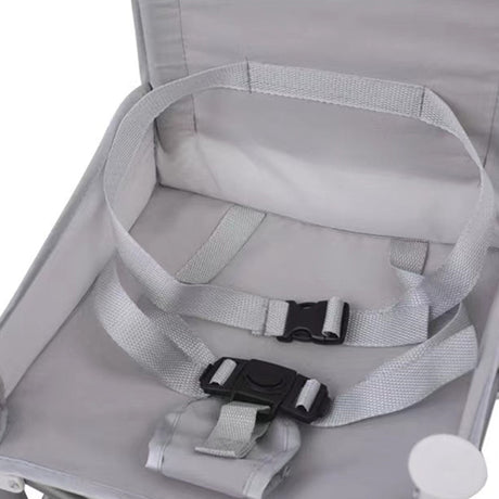 Vibe Geeks Foldable Camping and Dining Chair Outdoor Booster Seat for Toddlers - Grey