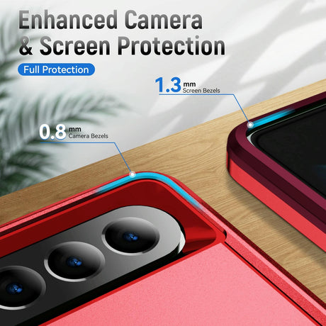 For Samsung Galaxy Z Fold4 5G Shockproof Pc Tpu Case - Red
