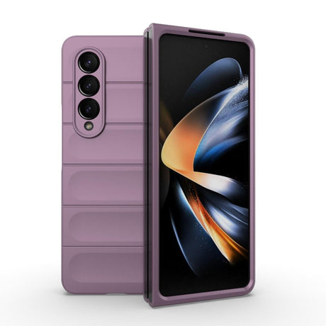 Foldable Shockproof Phone Case with Magic Shield - Slim Design - Wine Red