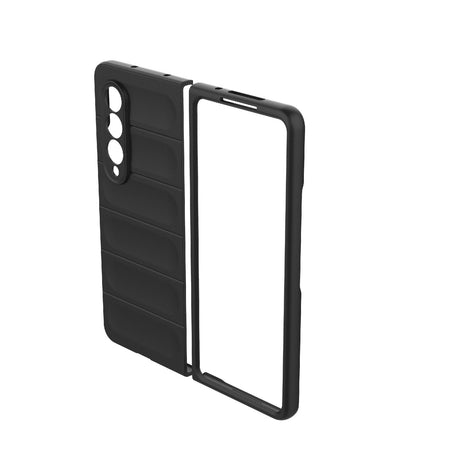 Foldable Shockproof Phone Case with Magic Shield - Slim Design - Wine Red