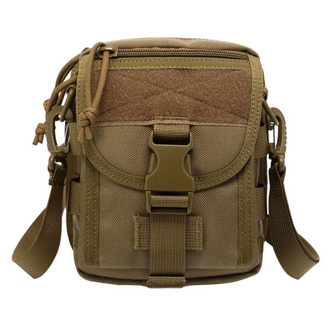 Army Style Oxford Cloth Crossbody Bag 17 X 15 X 8 Cm Shoulder Sling Hand Messenger Bag - Khaki