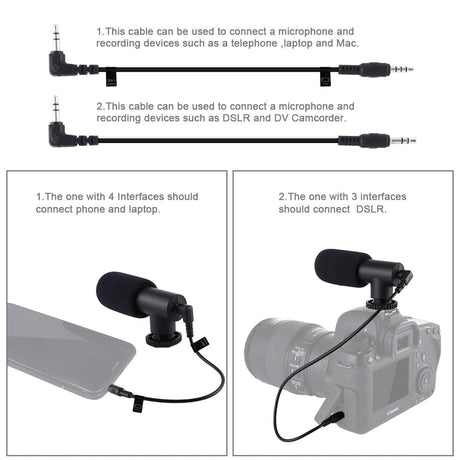 Vlogging Live Broadcast Kit With Led Fill Light Microphone Tripod Mount & Cold Shoe Head