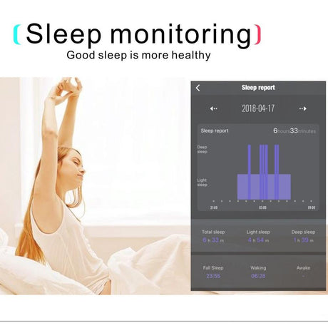 Waterproof Tft Smart Bracelet With Call / Heart / Sleep / Sedentary / Bp Monitoring - Blue