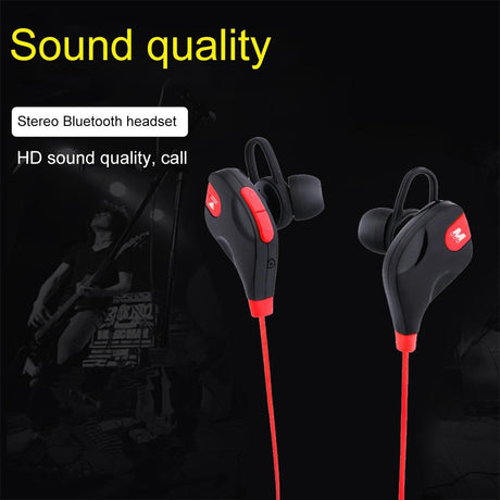 Wireless Bluetooth Earphones with Mic & Control - M8 - Red