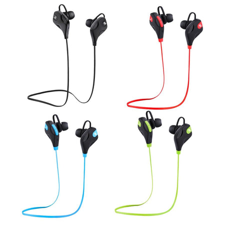 Wireless Bluetooth Earphones with Mic & Control - M8 - Red