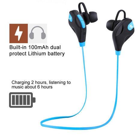 Wireless Bluetooth Earphones with Mic & Control - M8 - Red