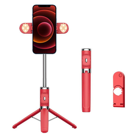 Bluetooth Remote Selfie Stick With Dual Fill Light And Tripod
