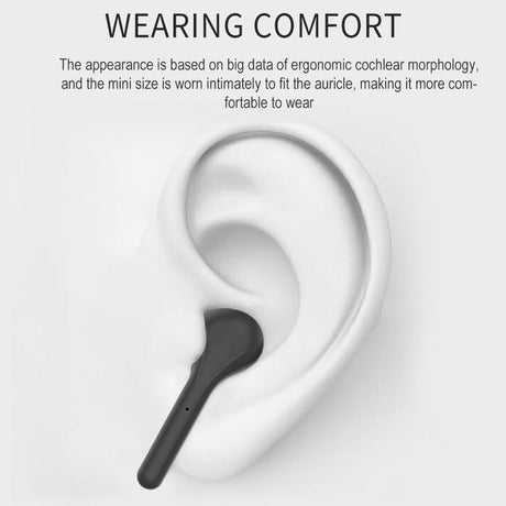 Wireless Stereo Sports Bluetooth Earphones with Charging Box - K88 Tws - White