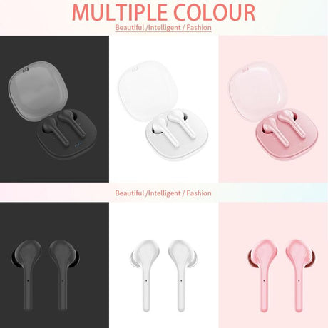Wireless Stereo Sports Bluetooth Earphones with Charging Box - K88 Tws - White