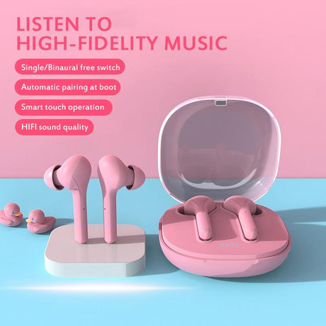 Wireless Stereo Sports Bluetooth Earphones with Charging Box - K88 Tws - White