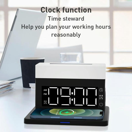 6 In 1 Wireless Charger N65 Multifunction - White