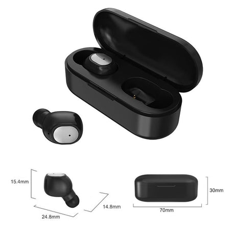 Wireless Sports Bluetooth Earphones - Binaural Stereo 5.0 - White