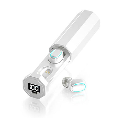 True Wireless Bluetooth Earphones With Digital Display And Charging Box