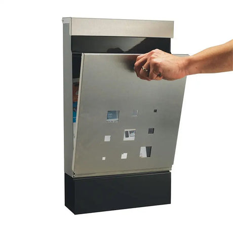 Sandleford Letter Box Caddy Stainless Steel Lockable Mailbox - Wall Mounted