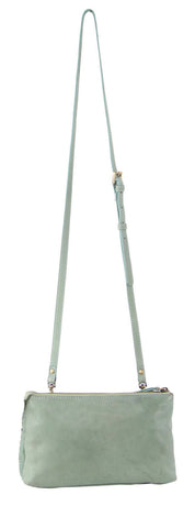 3-Piece Set Pierre Cardin Womens Woven Cross-Body Bag - Mint Green