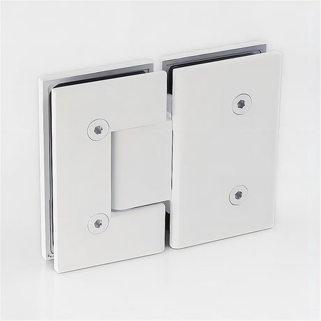 100cm Frameless Glass Bath Screen with Channel and Stainless Steel Hinges- White