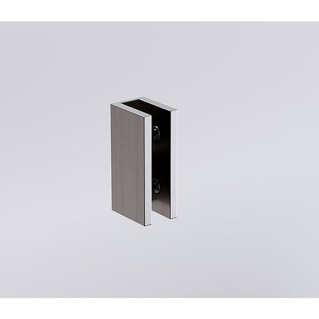 80x200cm Single Shower Glass Screen with Gunmetal Wall & Floor U Brackets