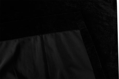 Large Thick Faux Mink Velvet Curtains Blockout 540x 230cm+Hook Pinch Pleat Black