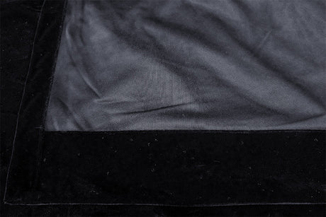 Long Large Velvet Curtains Black 620x270cm with 4m blockout+30 Hook New