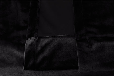 Large Thick Velvet Blockout Curtains 560x 230cm PINCH PLEAT 2 panel+Hooks Black