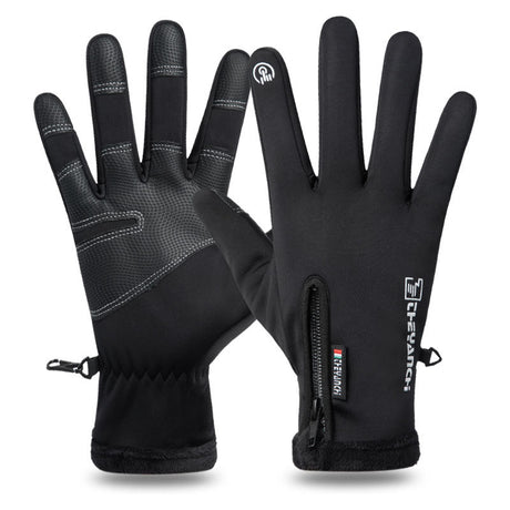 Touchscreen Winter Gloves|Waterproof, Windproof Thermal Gloves for Men Q9063 L size Black