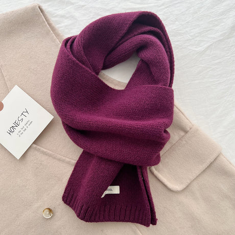 D2A60019-2 Luxurious 100% Wool Scarf for Women and Men - Soft, Warm, and Stylish