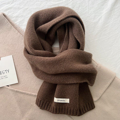 D2A60019-8 Luxurious 100% Wool Scarf for Women and Men - Soft, Warm, and Stylish