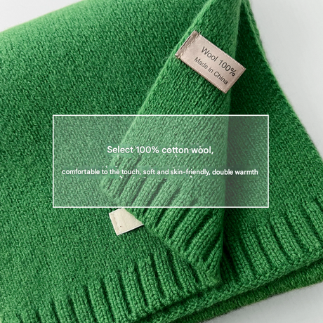 D2A60019-22 Luxurious 100% Wool Scarf for Women and Men - Soft, Warm, and Stylish