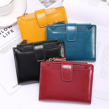 Purple Premium Genuine Leather RFID Blocking Women's Wallet - Lightweight, Multi-Functional, and Stylish