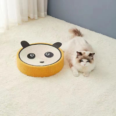 Adorable Cloth Pig Cat Scratching Post and Lounger - 41cm Cat Claw Proof Basin