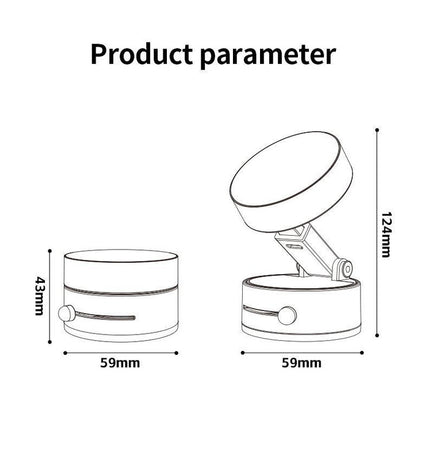 White Foldable Vacuum Suction Phone Stand for Navigation and Calls