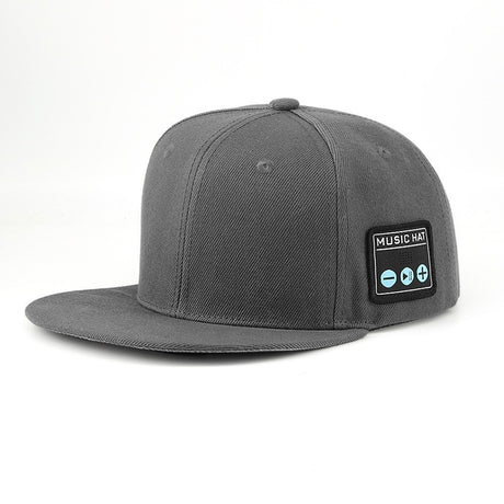 Wireless Bluetooth 5.0 Music Hat - Outdoor Speaker Cap with Mic, Sun Protection & Breathable Fabric(Gray)
