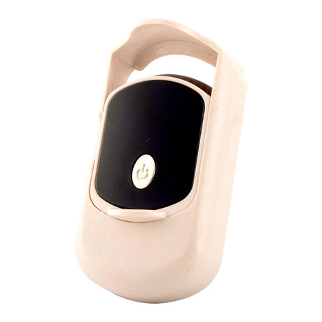 Rechargeable Electric Heated Eyelash Curler - 55C Constant Temperature, LED Display, Gentle Curling(Beige)