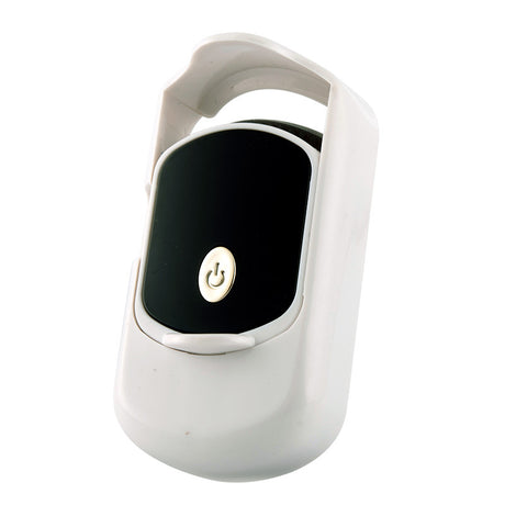 Rechargeable Electric Heated Eyelash Curler - 55C Constant Temperature, LED Display, Gentle Curling(White)