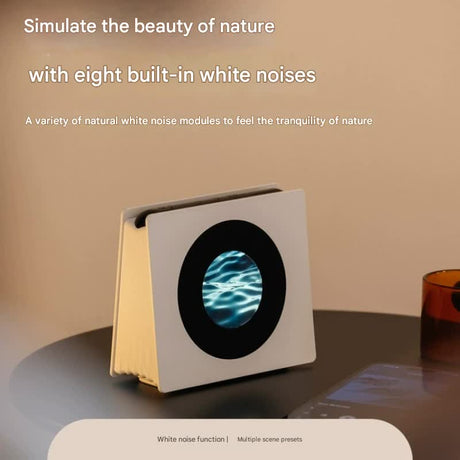 Smart Lyric Display Bluetooth Speaker & Clock with White Noise & Dynamic Scenes(Pink)