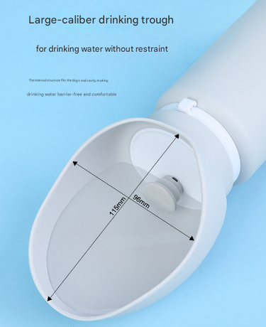 Green Portable Pet Dog Water Bottle 550ml - Foldable Food-Grade Silicone Travel Drinker with Leak-Proof Dispenser