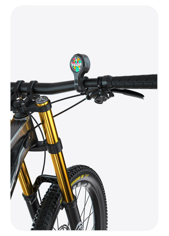 Black Style A Ultra-Loud Electric Bike Horn - 130dB USB Rechargeable, IPX6 Waterproof, Easy Mount Bicycle Safety Bell