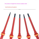 A 42-piece set Black Insulated Screwdriver Set - Multi-Bit Electrician's Tool Kit with Magnetic Tips & Quick-Change Handle