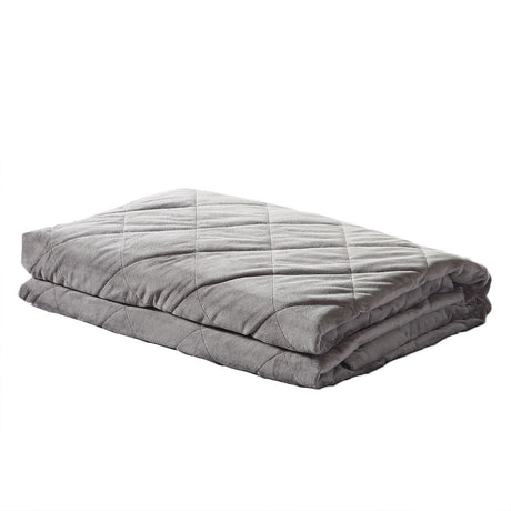 DreamZ 9KG Double Size Anti Anxiety Weighted Blanket Gravity Blankets Grey