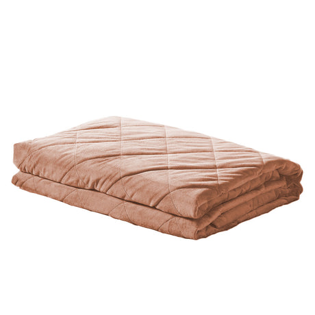 DreamZ Anti-Anxiety Double Size 9KG Weighted Blanket in Dusty Pink Colour
