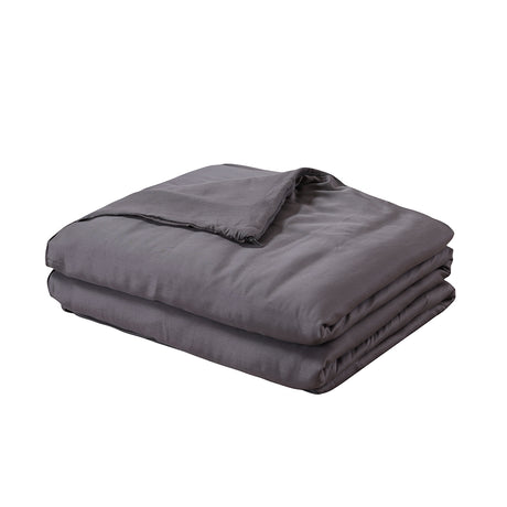 DreamZ Double Dark Grey 9kgs Polyester Weighted Blanket