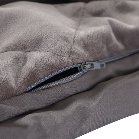 DreamZ 9KG Double Size Anti Anxiety Weighted Blanket Gravity Blankets Grey
